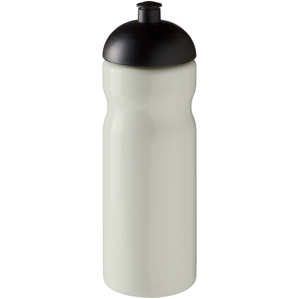 H2O Active® Eco Base 650 ml sportfles met koepeldeksel - Ivoorwit, Zwart
