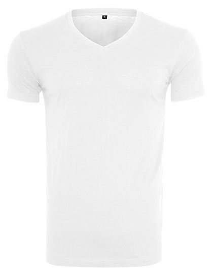 Build Your Brand - Light T-Shirt V-Neck - White