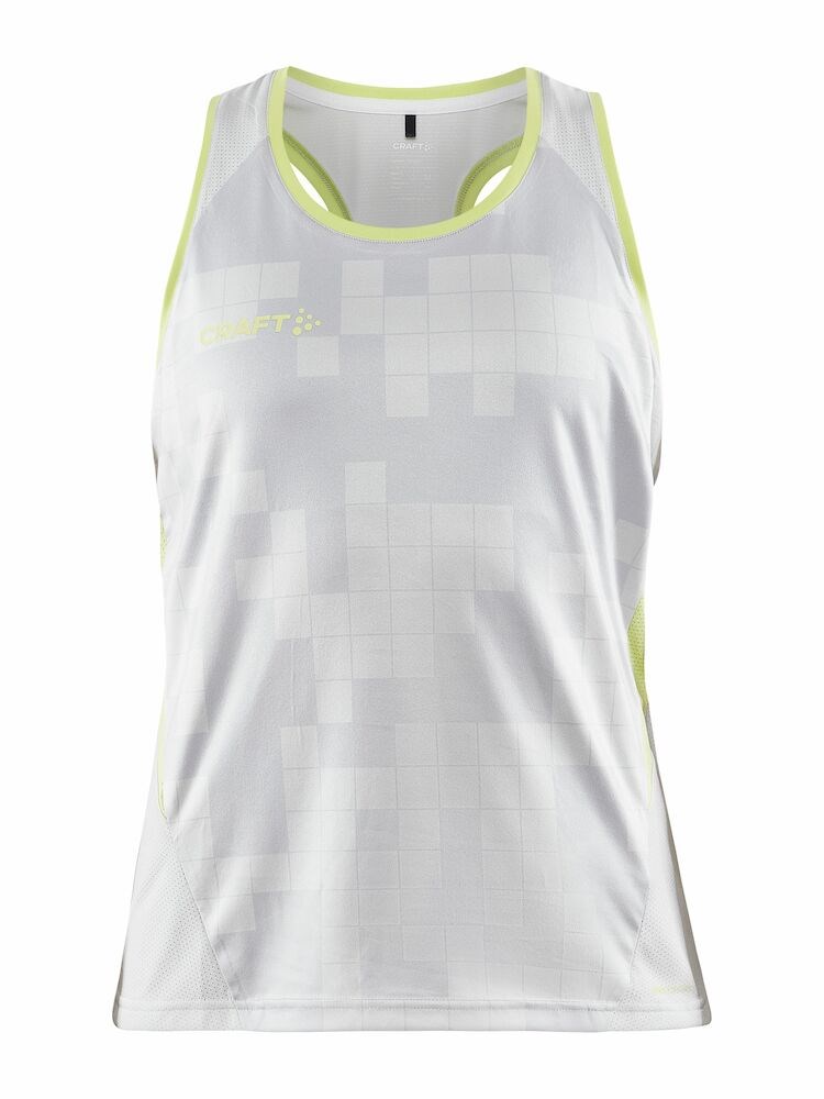 Craft - PRO Control Impact Singlet W White/Black XL - Ash-Giallo