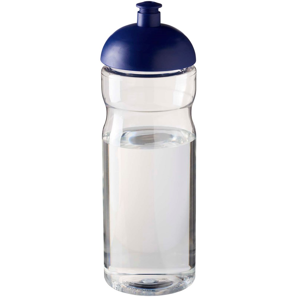 H2O Active® Eco Base 650 ml sportfles met koepeldeksel - Transparent, Blauw
