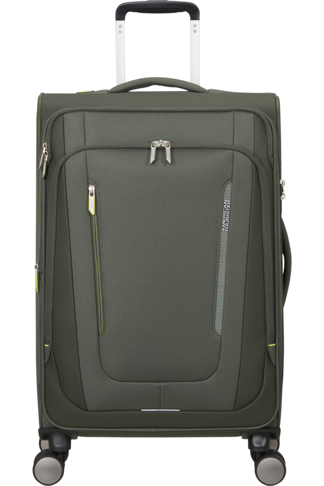 American Tourister Wanderlite Spinner M Exp Tsa - Dark Khaki