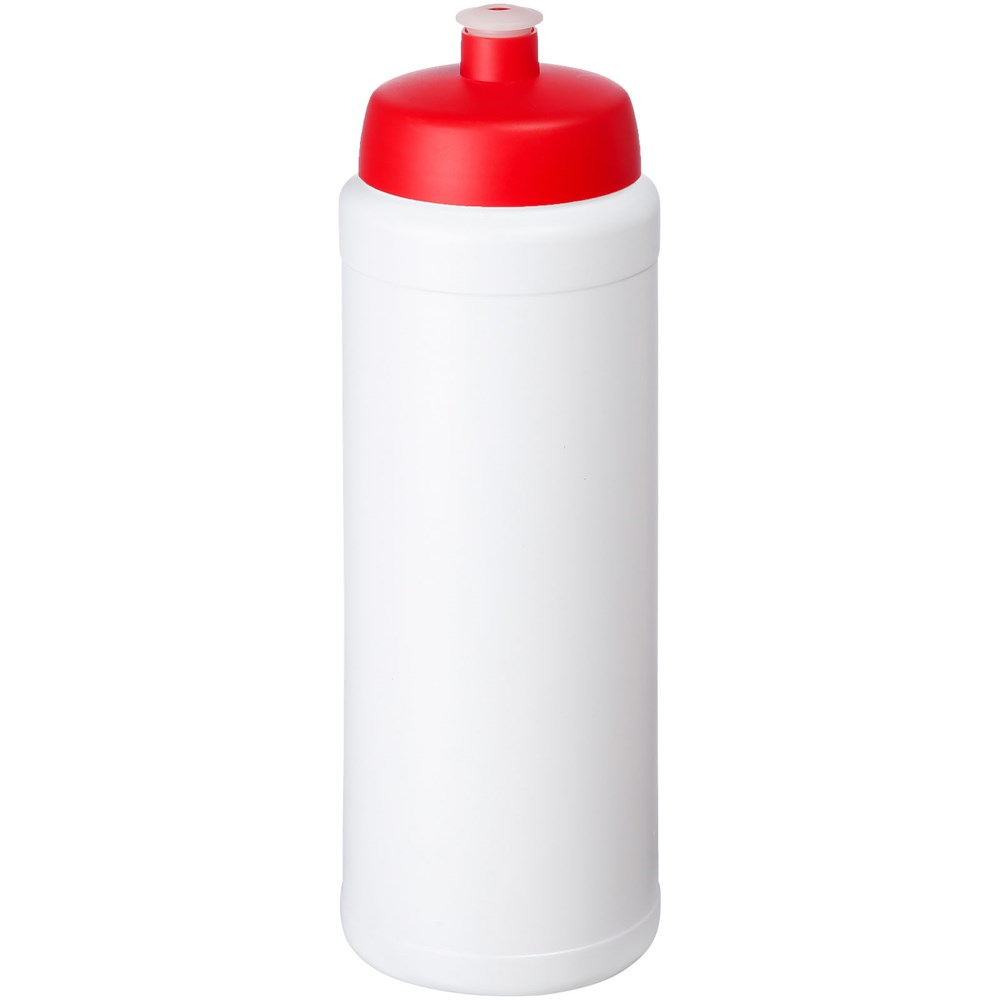 Baseline® Plus grip 750 ml sportfles met sportdeksel - Wit, Rood