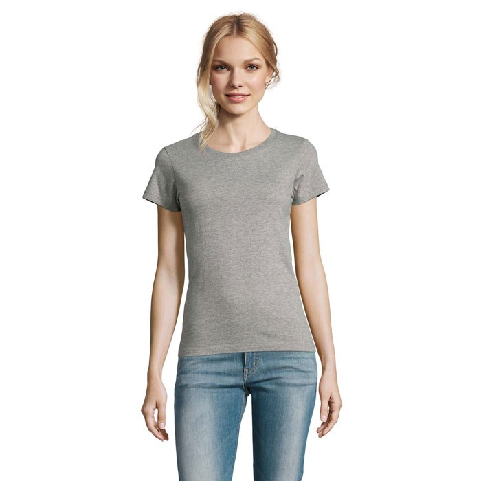 IMPERIAL WOMEN - IMPERIAL DAMES T-Shirt 190g - Grijs Gemeleerd