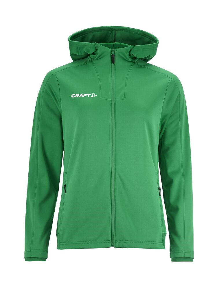 Craft - Evolve 2.0 Brushed Hood Jacket W Bright red XXL - Team Green