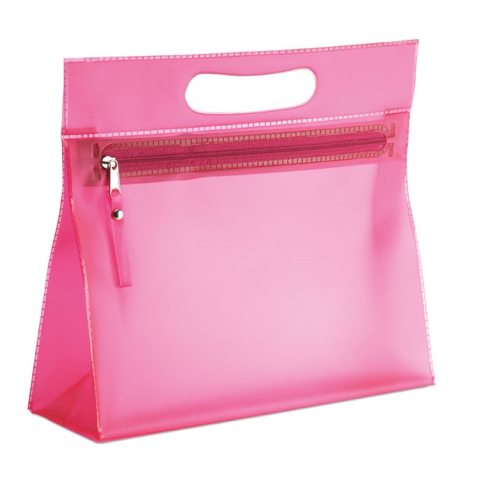 MOONLIGHT - Transparante toilettas - Fuchsia