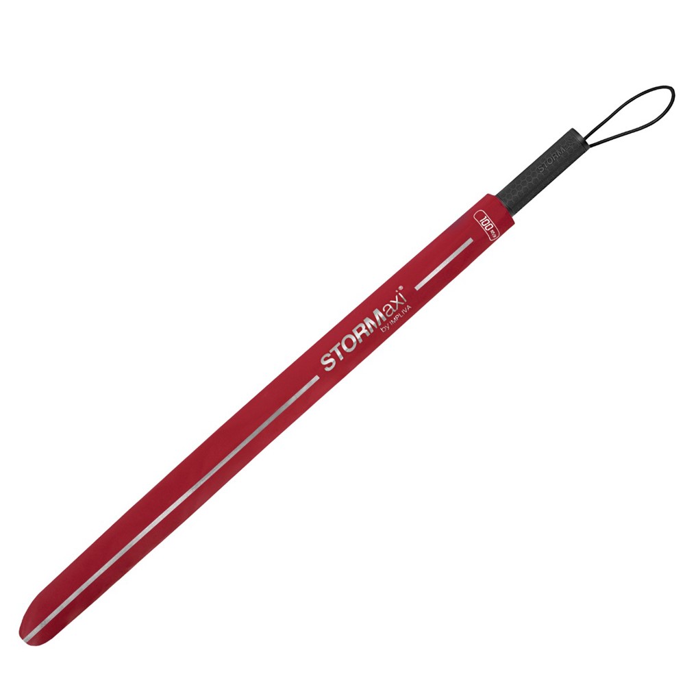 STORMaxi - Aerodynamische stormparaplu - Handopening - Windproof - 92 cm - Rood