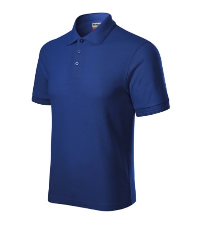Poloshirt heren Reserve Zwart - royal blue