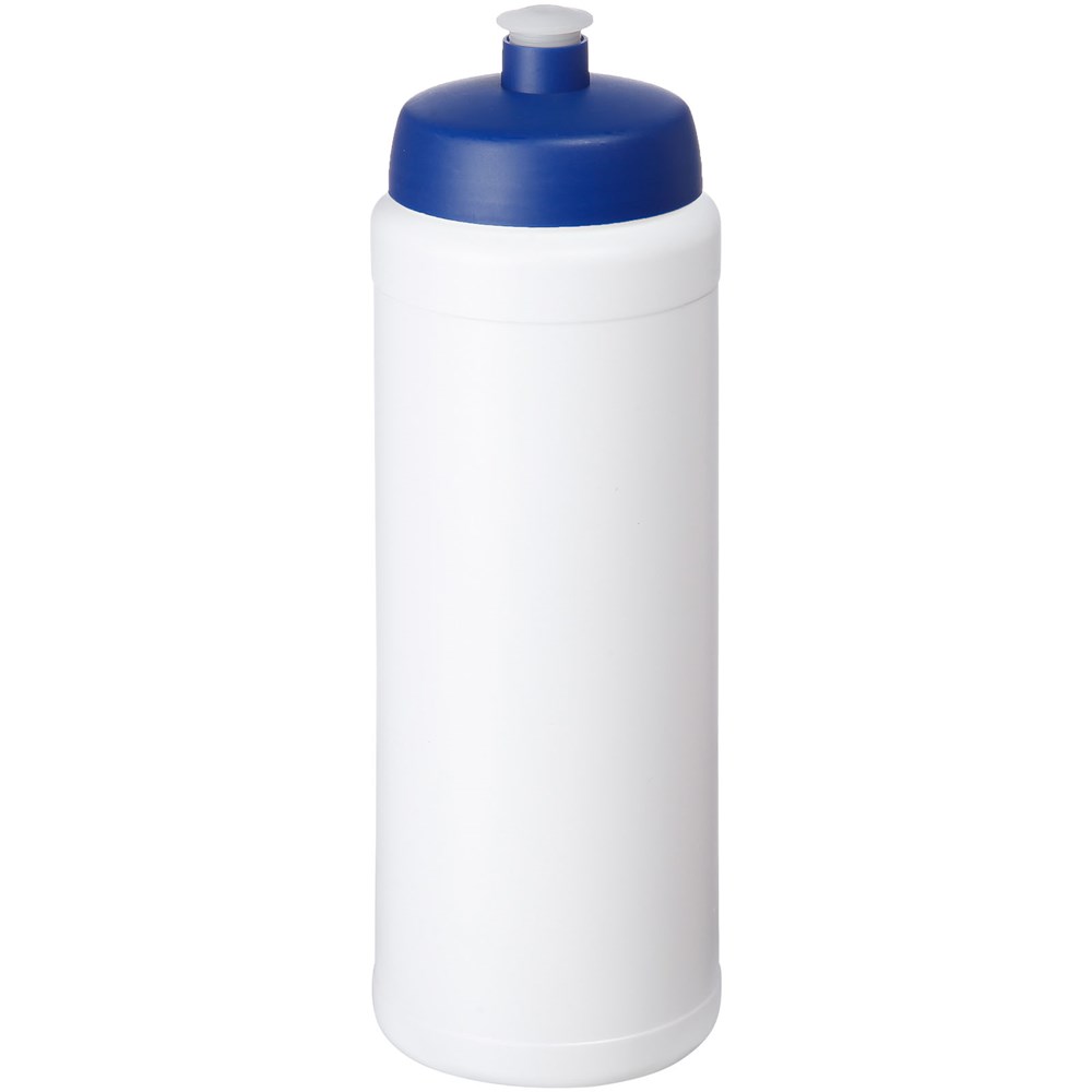 Baseline® Plus grip 750 ml sportfles met sportdeksel - Wit, Blauw