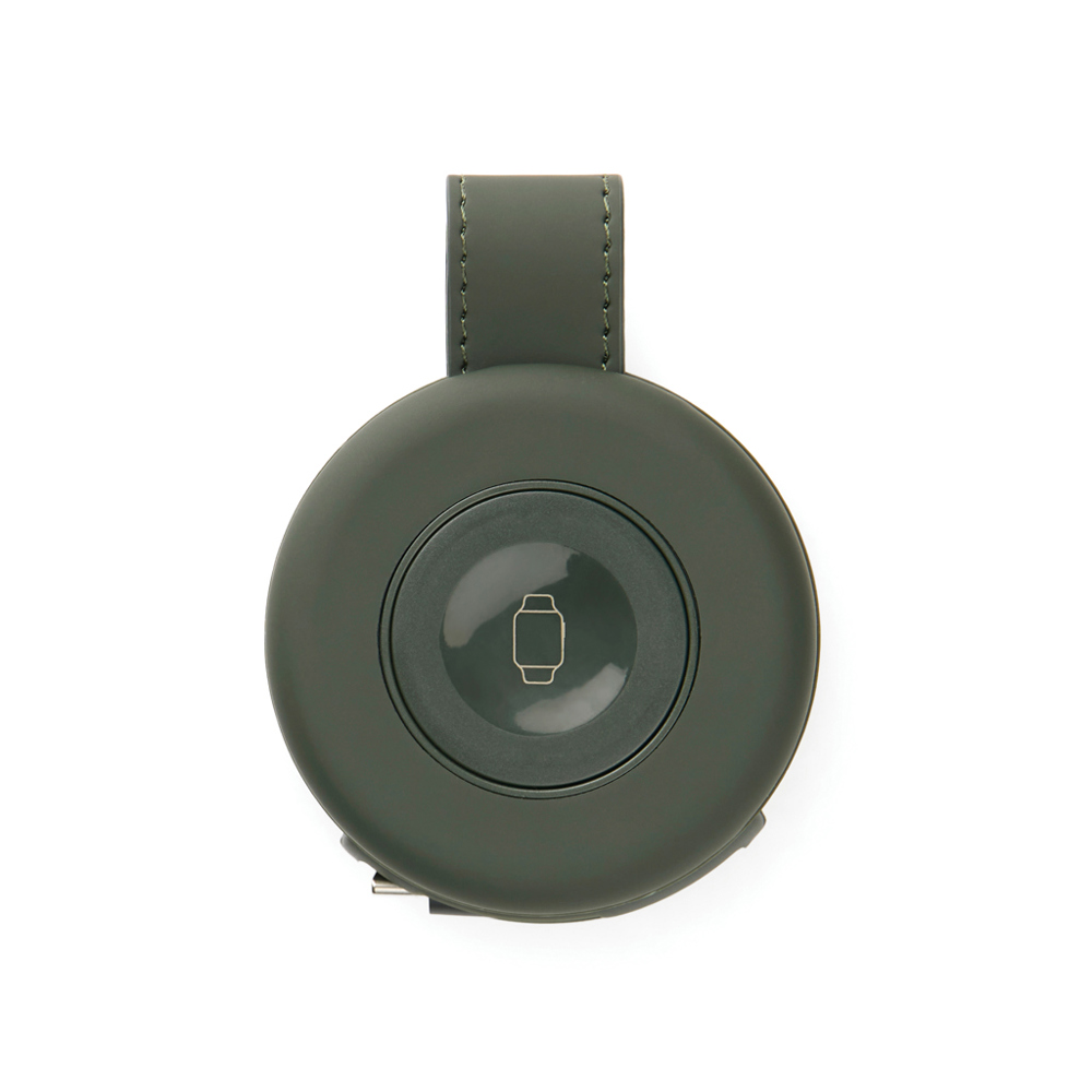 VINGA Baltimore RCS 2-in-1 draadloze 15W lader - groen (± PMS 19-0414 TPG)