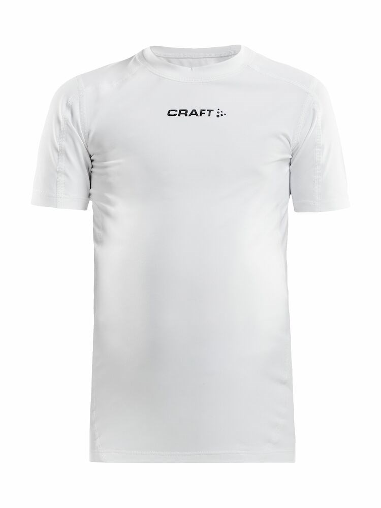 Craft - Pro Control Compression Tee Jr Bright Red 122/128 - White