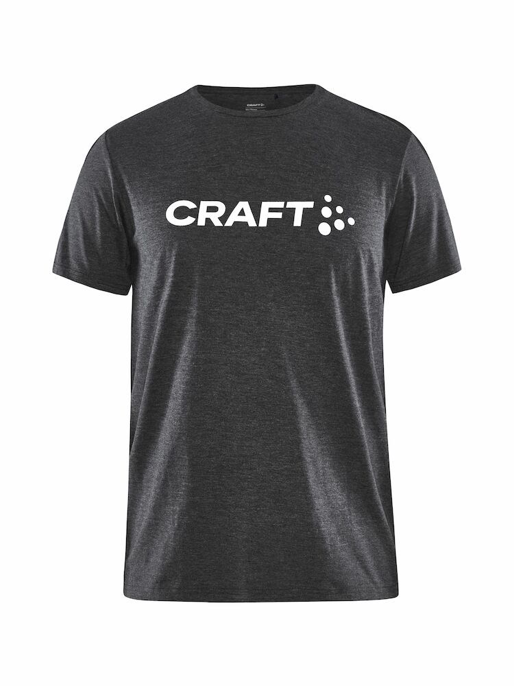 Craft - Community Logo SS Tee Jr Black Melange 134/140
