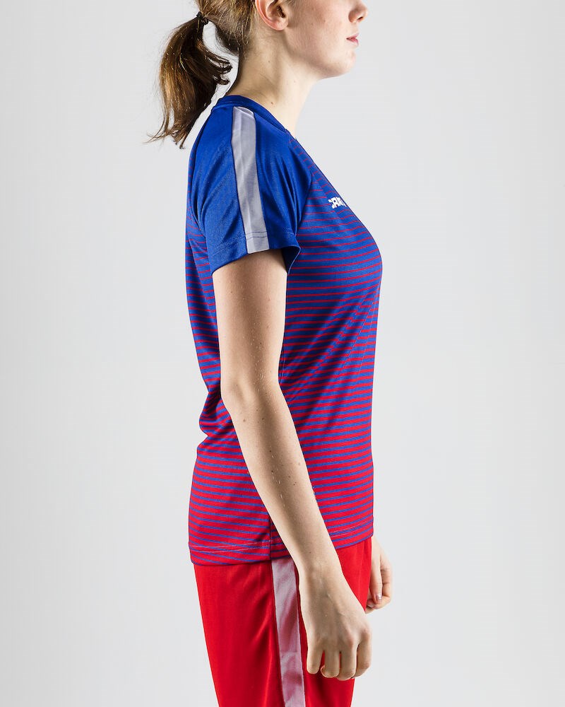 Craft - Pro Control Stripe Jersey W Club Cobolt/Bright Red XXL