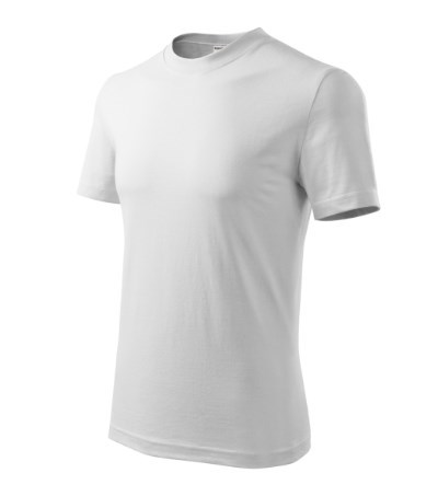 T-shirt uniseks Base Zwart - Wit