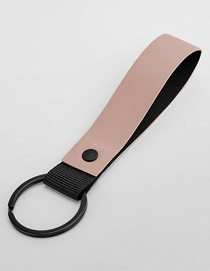 BagBase - Matte PU Keyring - Nude Pink