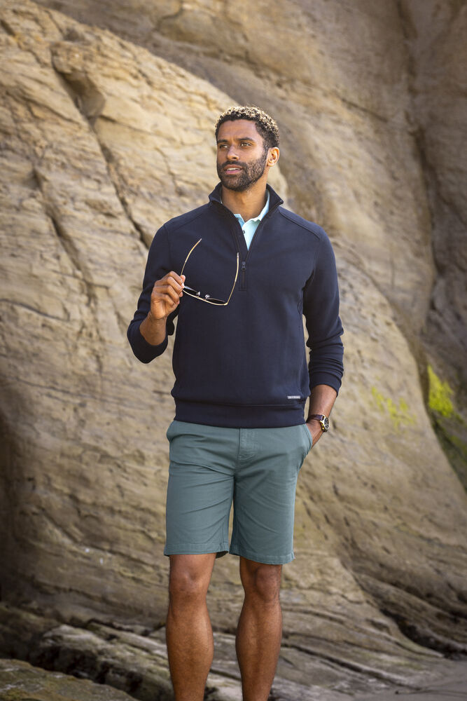 Cutter & Buck - Pemberton Half Zip Heren Dark Navy M