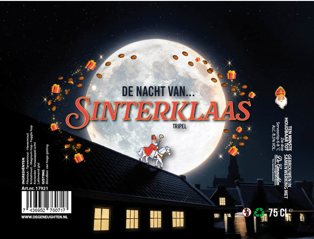 Speciaalbier De Nacht Van... Sinterklaas Tripel - 75cl