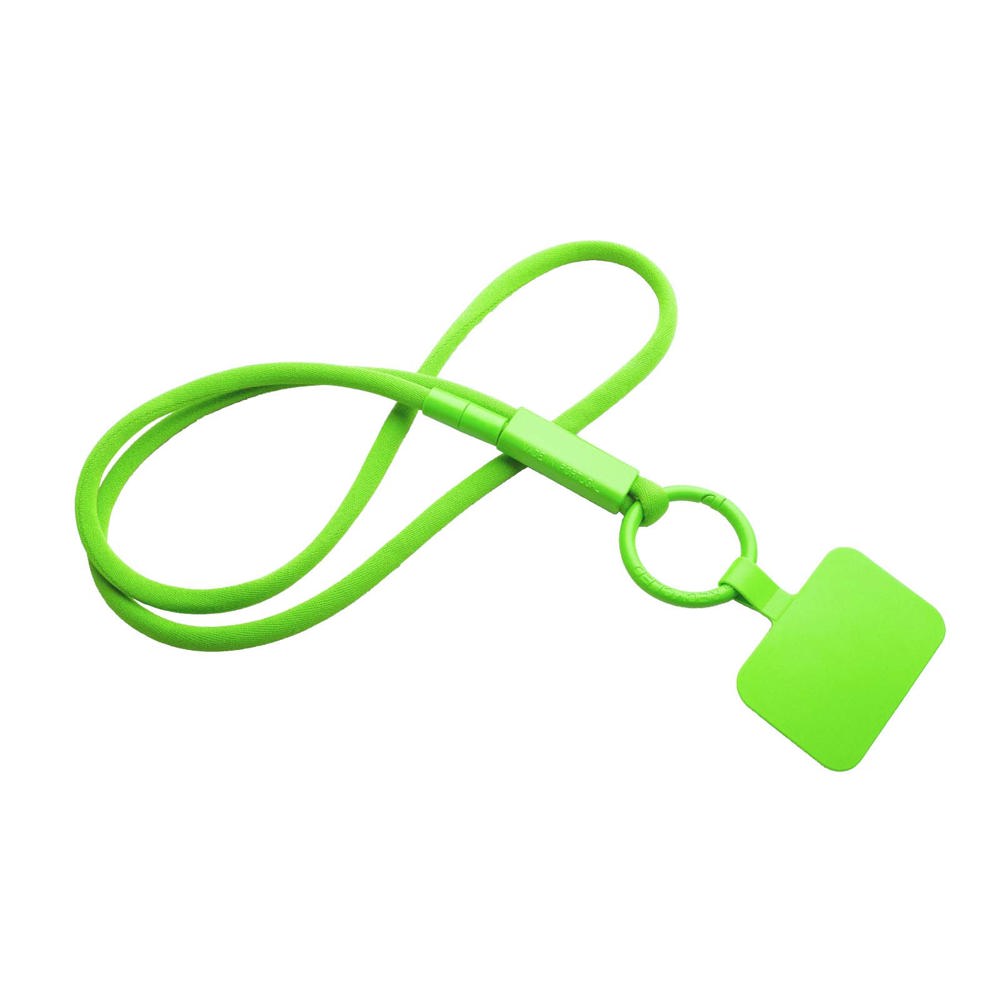 Tubyard lanyard telefoonhouder met gerecyclede plastic buis - Lime
