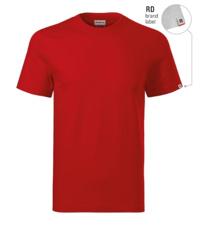 T-shirt uniseks Base rood 07 (brand label)