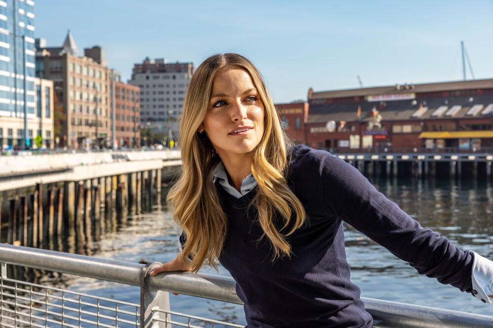 Cutter & Buck - Oakville V-neck Dames Dennengroen XL