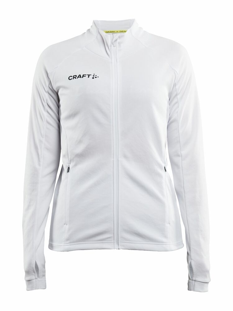 Craft - Evolve Full Zip W Bright Red L - White