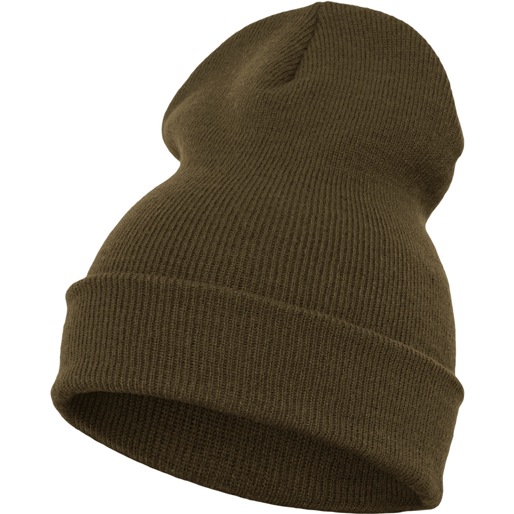 Heavyweight Long Beanie - olijf